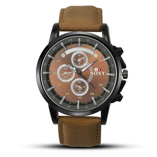 Luminous Analog Glasses Military Sports Quartz WristwatchLuxury Men&