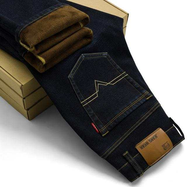 Men Activities Warm Jeans High Quality Famous Brand Autumn Winter JeansNew Men Activities Warm Jeans High Quality Famous Brand Autumn Winter 