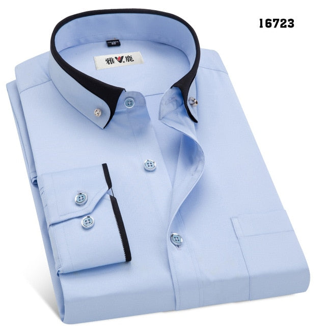 Men's Spring & Autumn Business Dress Shirts Male Formal Dress Shirt - Acapparelstore