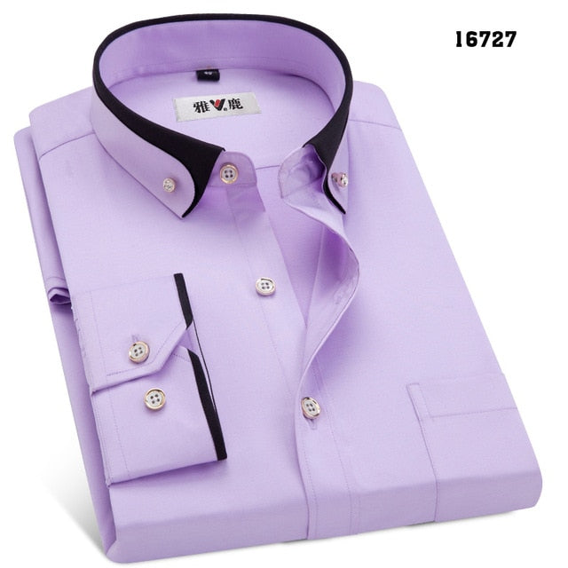 Men's Spring & Autumn Business Dress Shirts Male Formal Dress Shirt - Acapparelstore