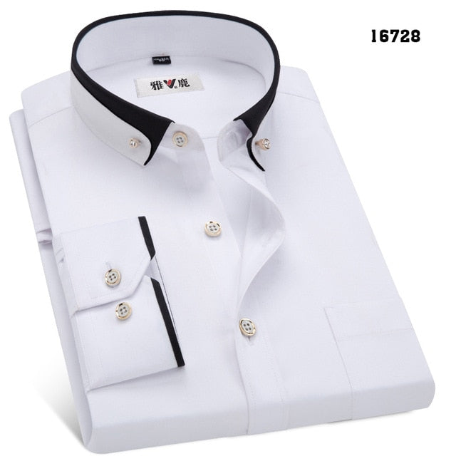 Men's Spring & Autumn Business Dress Shirts Male Formal Dress Shirt - Acapparelstore