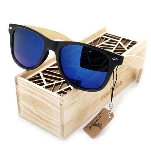 Vintage Polaroid Black Square SunglassesMen&