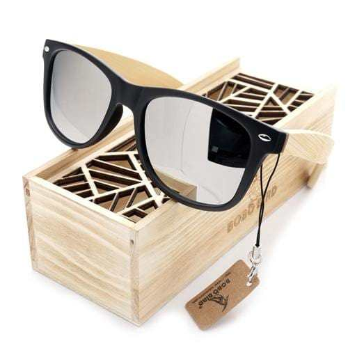 Vintage Polaroid Black Square SunglassesMen&