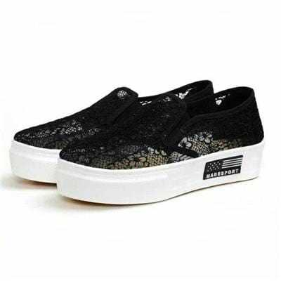 Solid Color Women Breathable Spring Autumn Flats ShoesSolid Color Women Breathable Spring Autumn Flats Shoes