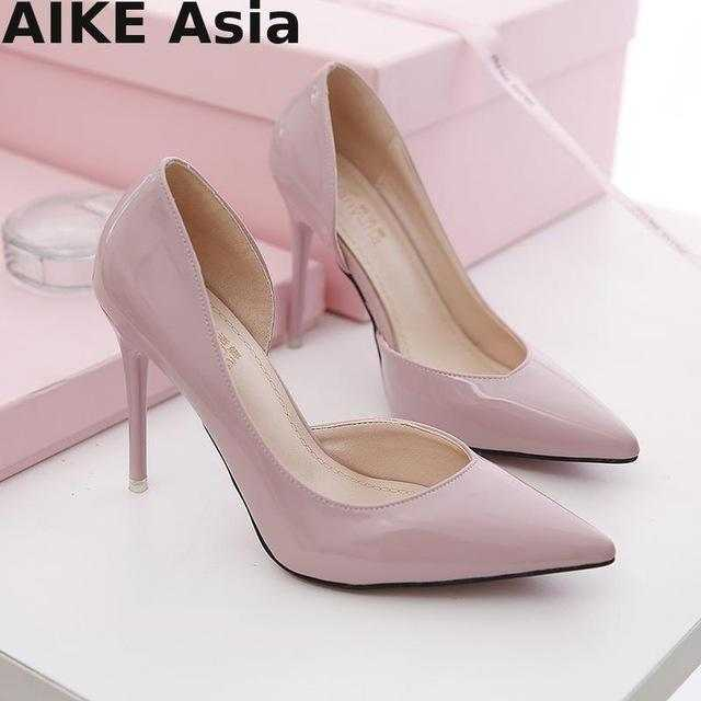 High Heels Shoes Pointed Toe Thin Heel - Acapparelstore