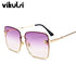 Women Brand Designer Bee Metal Frame Oversized Sunglasses UV400 - Acapparelstore