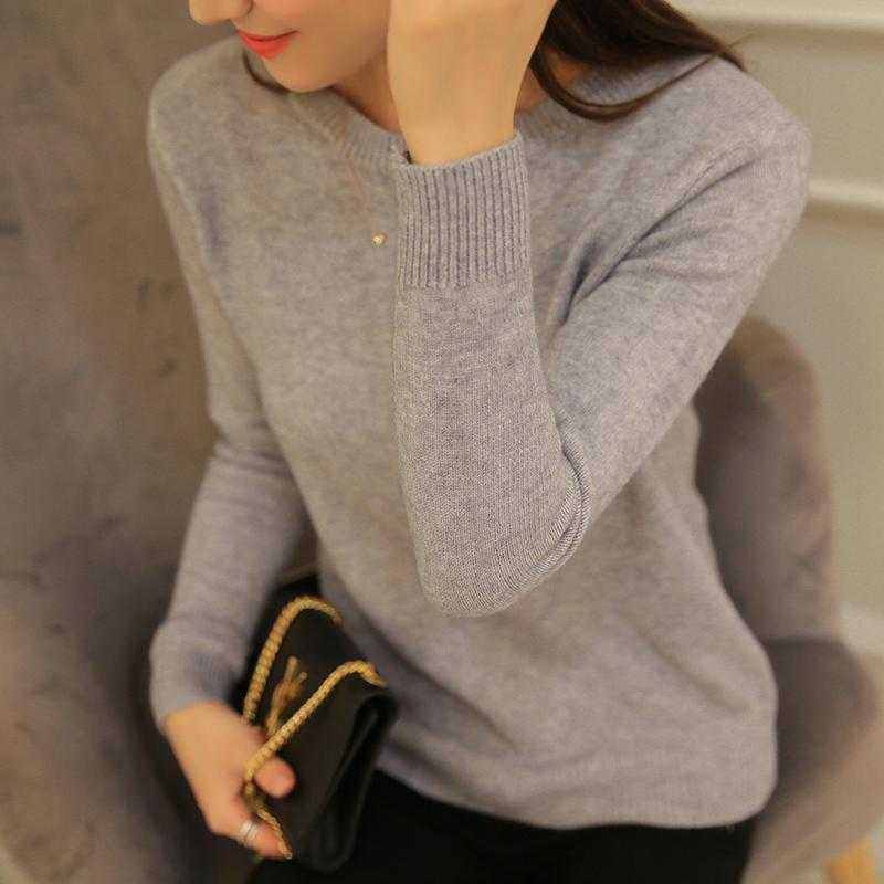 Peonfly Autumn Winter Sweater Knitted Jersey JumperWomen&