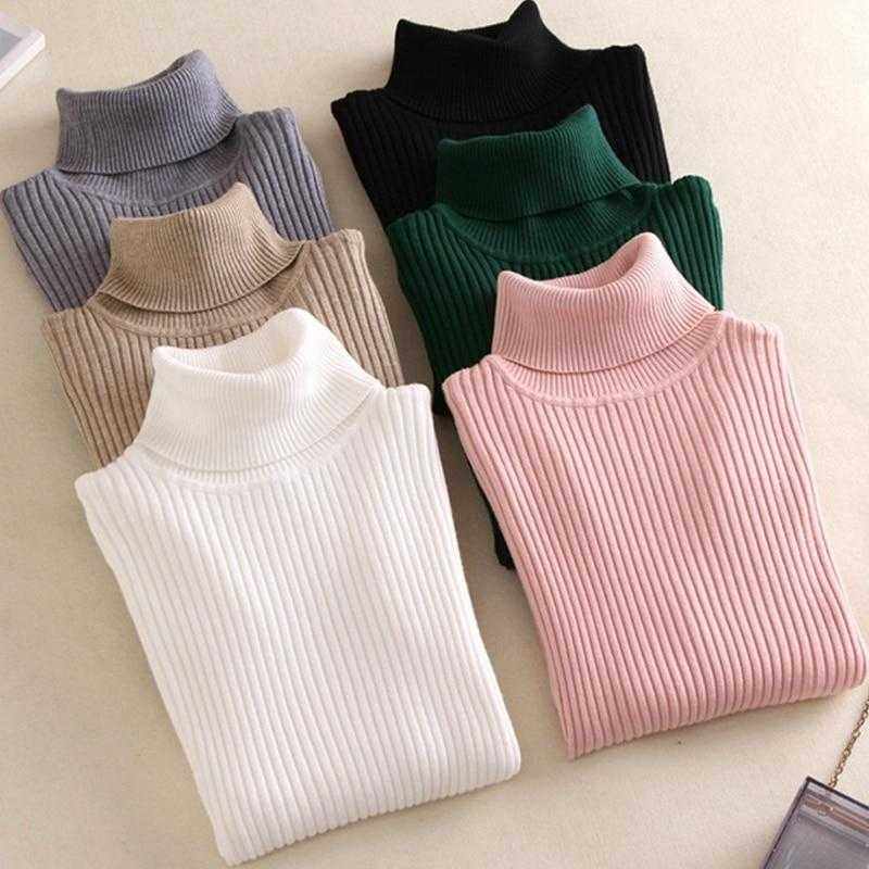 Warm Thick Turtleneck Autumn Winter SweaterWomen's Warm Thick Turtleneck Autumn Winter Sweater