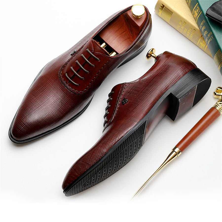 oxford shoes red wine black 100% genuine cow leather shoes Size 6Vintage Men's oxford shoes red wine black 100% genuine cow leather sho