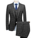 Royal Blue 3 Pieces Mens Slim Fit Wedding Suits weed Wool Tuxedos - Acapparelstore