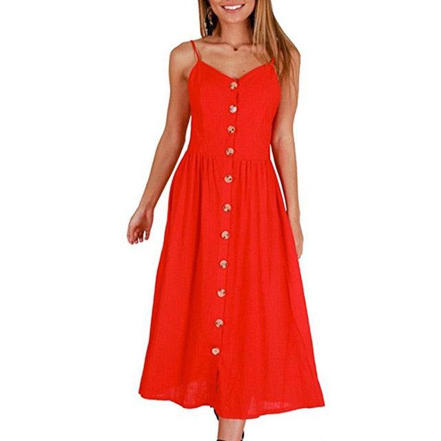 Casual Vintage Women Summer Sexy DressCasual Vintage Women Summer Sexy Dress