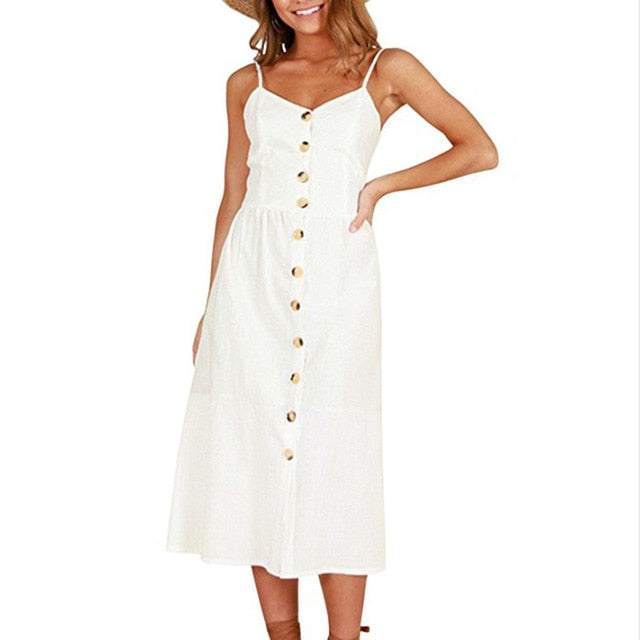 Casual Vintage Women Summer Sexy DressCasual Vintage Women Summer Sexy Dress