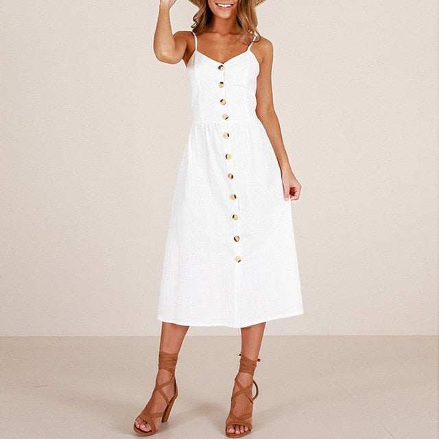 Casual Vintage Women Summer Sexy DressCasual Vintage Women Summer Sexy Dress