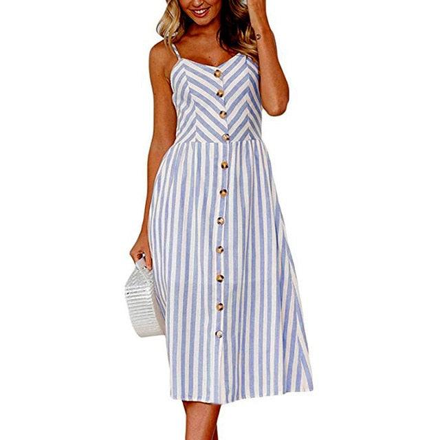 Casual Vintage Women Summer Sexy DressCasual Vintage Women Summer Sexy Dress