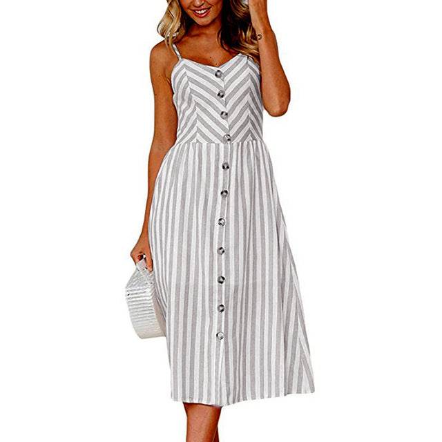 Casual Vintage Women Summer Sexy DressCasual Vintage Women Summer Sexy Dress