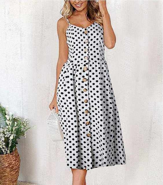 Casual Vintage Women Summer Sexy DressCasual Vintage Women Summer Sexy Dress