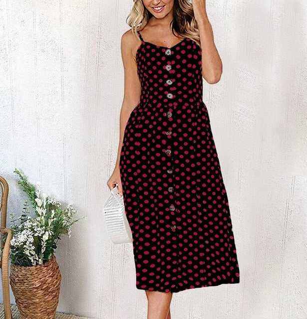 Casual Vintage Women Summer Sexy DressCasual Vintage Women Summer Sexy Dress
