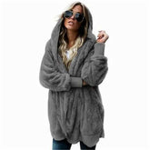 Faux Fur Teddy Bear Coat Women&