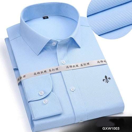 Casual Long Sleeved Solid shirt Slim Fit Business ManMen&