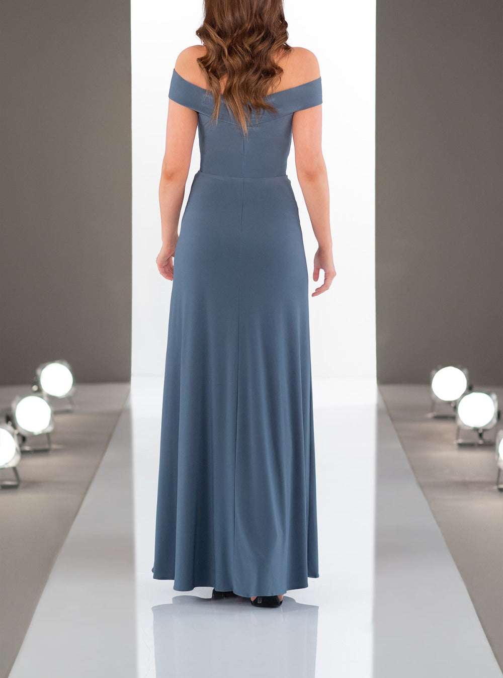 Mermaid Bridesmaid Dresses Long Wedding Party V-Neck Robe Dresses - Acapparelstore