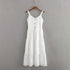 Spaghetti White Cotton Camisole Summer DressesSpaghetti White Cotton Camisole Summer Dresses