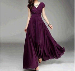 Women Elegant Boho Chiffon DressWomen Elegant Boho Chiffon Dress