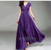 Women Elegant Boho Chiffon DressWomen Elegant Boho Chiffon Dress