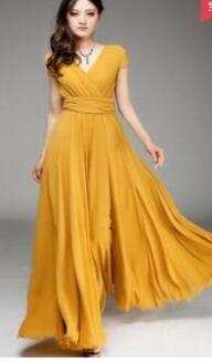 Women Elegant Boho Chiffon DressWomen Elegant Boho Chiffon Dress